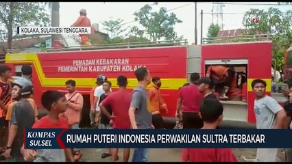 Rumah Puteri Indonesia Perwakilan Sultra Terbakar