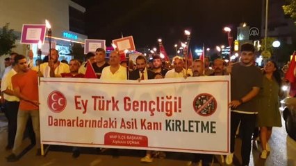 Osmaniye gündem haberi... OSMANİYE -Uyuşturucuyla mücadele kapsamında "Umuda meşale yak" yürüyüşü düzenlendi