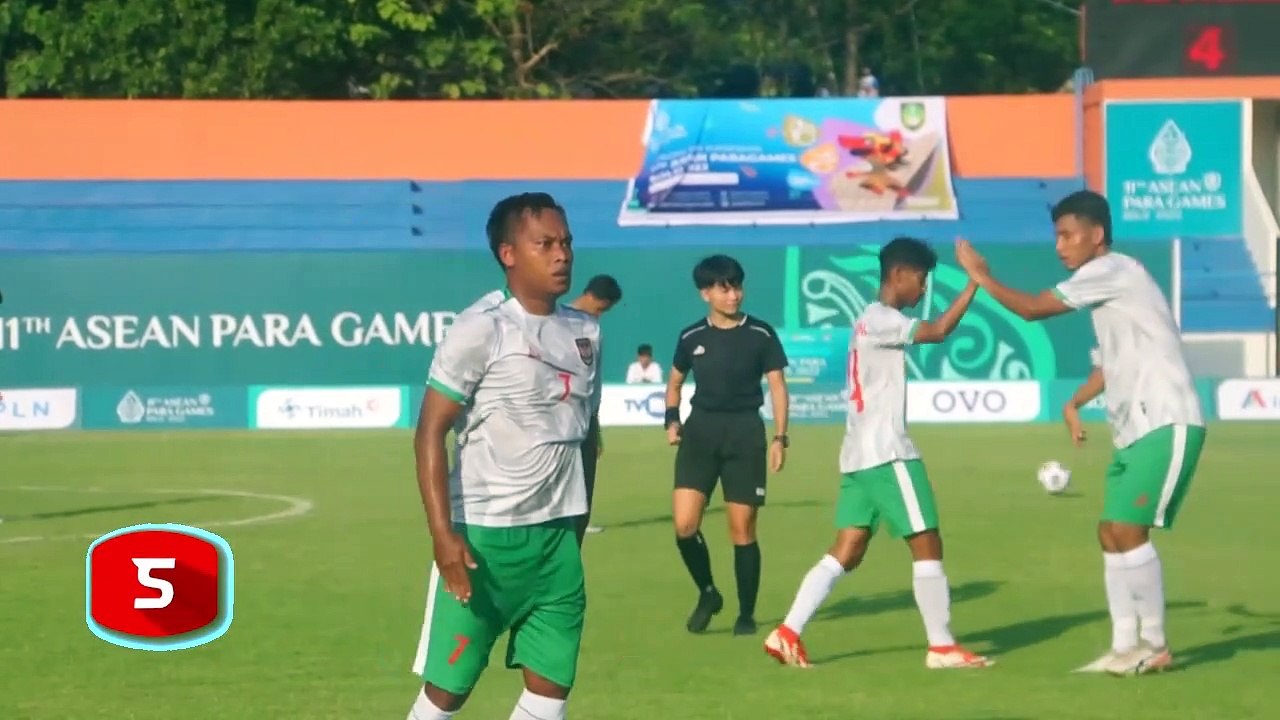 Pesta Gol Lawan Myanmar, Indonesia Berjaya di Sepak Bola  CP ASEAN Para Games 2022