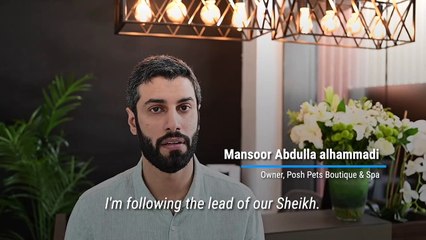 Mansour Al Hammadi, Posh Pet Owner speaking about the gym