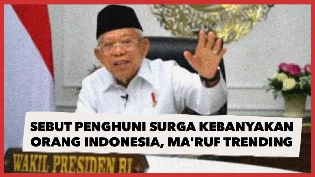 'Wapres' Trending di Twitter Usai Sebut Surga Dipenuhi Orang Indonesia