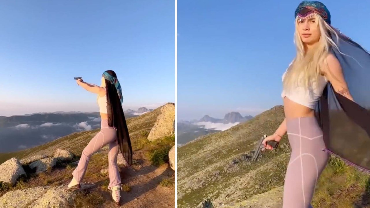 Aleyna Tilki'nin silahlı videosu gündem oldu: Bang bang