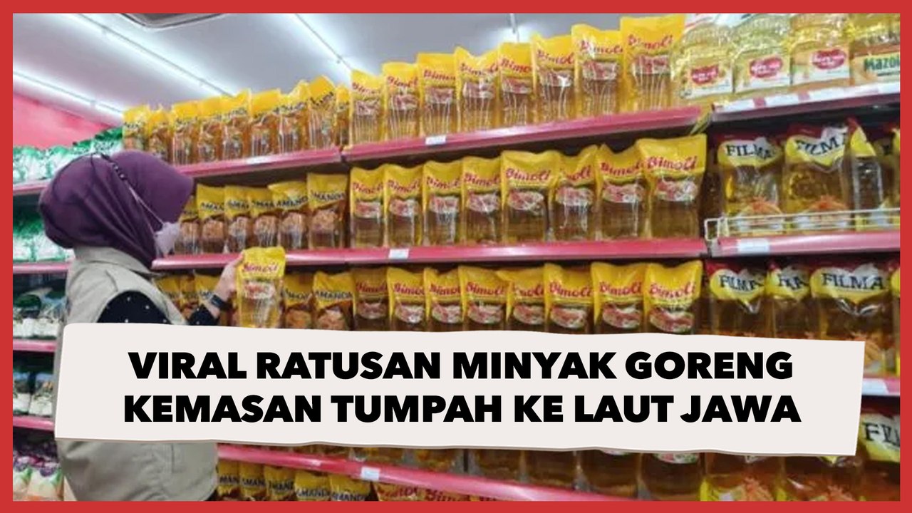 Viral Ratusan Minyak Goreng Kemasan Tumpah ke Laut Jawa, Netizen Kasih Komentar Pedas