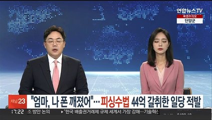 "엄마, 나 폰 깨졌어"…피싱수법 44억 갈취한 일당 적발