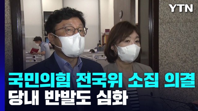 국민의힘, 전국위 소집 의결...당내 반발도 심화 / YTN
