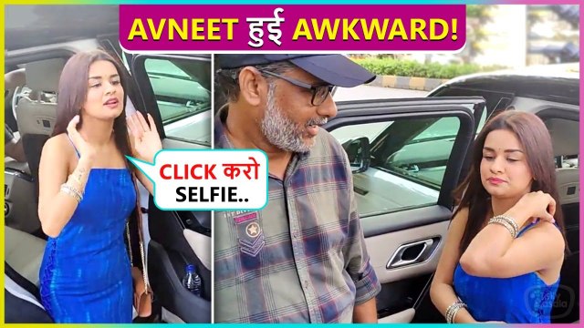 Avneet Kaur Awkward Moment While Clicking A Selfie With An Old Man | Paps Makes Fun