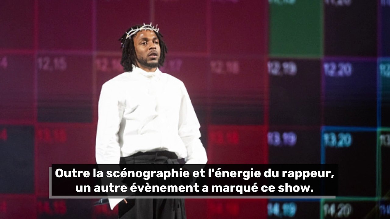 Lors d'un concert de Kendrick Lamar, un agent de sécurité fond en larmes