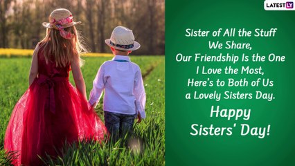 Happy Sister’s Day 2022: Send Beautiful Wishes, Greetings and Messages to Your Sweet Sisters