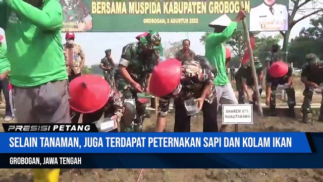 Bersama Wakapolres, Danrem Makutarama Lakukan Penananam Jagung di Grobogan