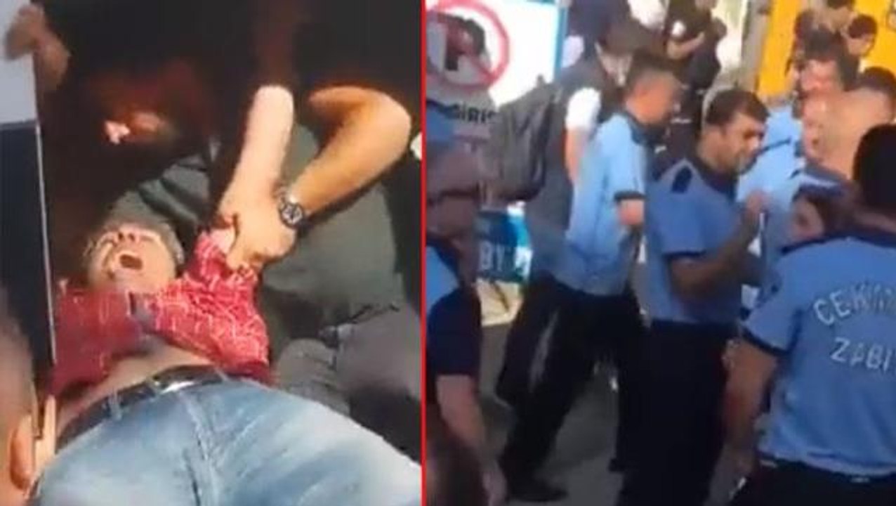 Parkta ağaç sökümüne başlayan ekiplere bir vatandaş "Yeter artık, yeter" diyerek tepki gösterdi