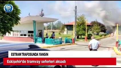 Estram trafosunda yangın