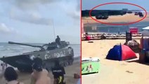 Pelosi'nin olası Tayvan ziyareti Çin ordusunu harekete geçirdi! Savaş jetlerini uçurup, plajlara tank yığdılar