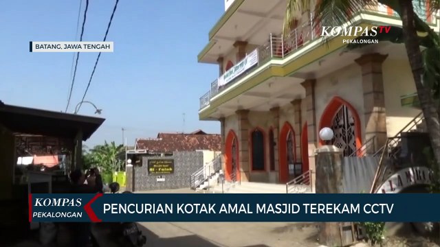 Pencurian Kotak Amal di Masjid Al Falah Terekam CCTV