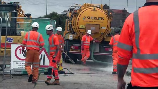 West Way Lancing burst pipe August 2 2022