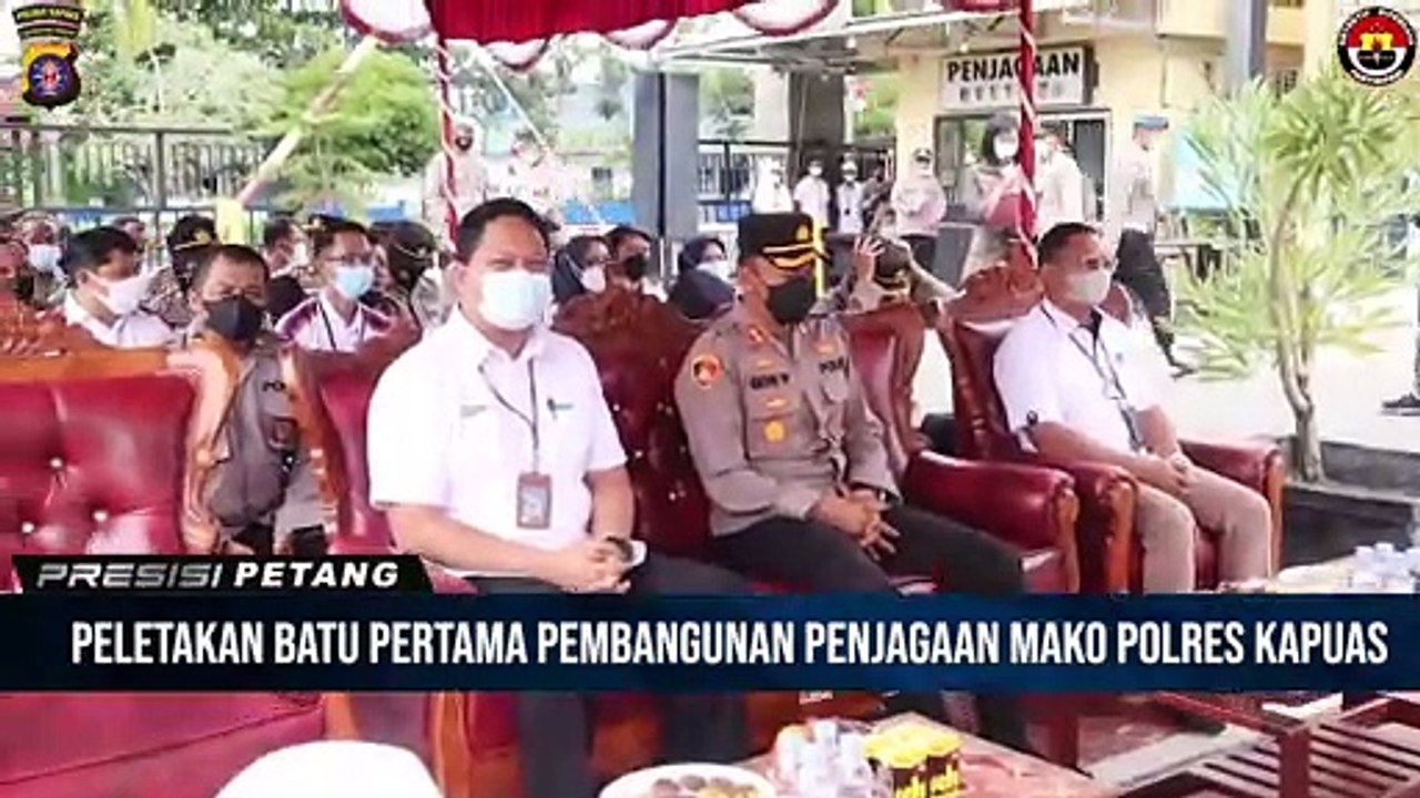 Kapolres Kapuas Pimpin Peletakan Batu Pertama Pembangunan Penjagaan Presisi Polres Kapuas