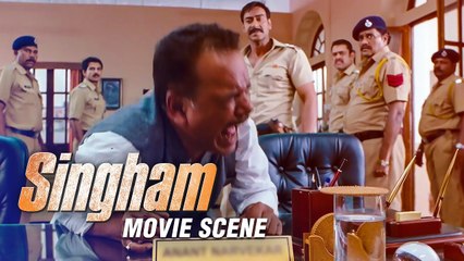 Ajay Devgn And Team Teach Minister A Memorable Lesson | Singham Movie Scene | Rohit Shetty