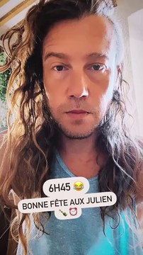 Julien Doré a été réveillé à 6h45 par son fils. @ Instagram / Julien Doré