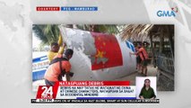 Debris na may tatak ng watawat ng China at Chinese characters, natagpuan sa dagat sa Occidental Mindoro | 24 Oras