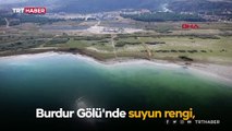 Burdur Gölü'nde 'alg' patlaması: Suyun rengi değişti