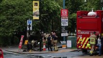 Firefighters in Hebden Bridge after fire at La Perla and Burlees House