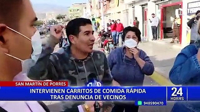 SMP: Intervienen carritos de comida rápida sin autorización para vender en la vía pública