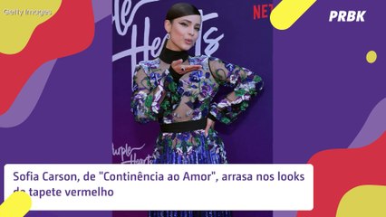 Sofia Carson: 25 looks no tapete vermelho da atriz de "Continência ao Amor"