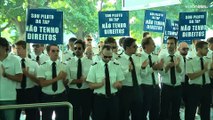 Pilotos da TAP em protesto