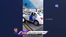 Go First Car Under IndiGo Plane At Delhi Airport | V6 News (3)