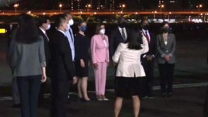 Nancy Pelosi aterriza en Taiwán