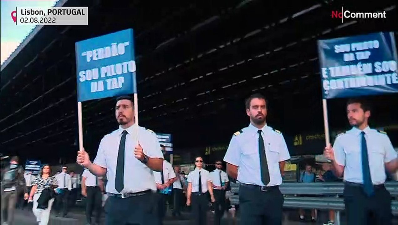 TAP pilots protesting against working conditions