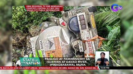 Tanker truck, nahulog sa suawan river; driver, patay; pahinante, sugatan | SONA
