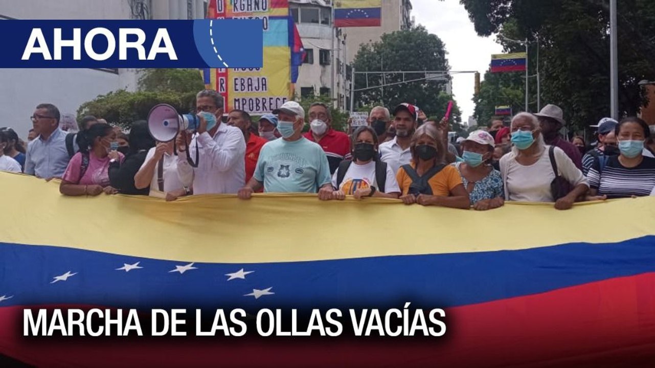 Marcha de las ollas vacías en Caracas - 02Ago - VPItv