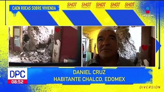 Rocas de hasta 15 toneladas cayeron sobre una vivienda en el EdoMéx