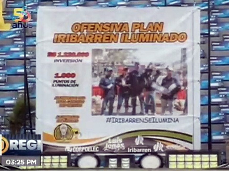 Lara  |  Alcaldía de Iribarren activó plan de iluminación en la parroquia Santa Rosa