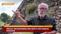 México encontraron una cripta con cenizas humanas