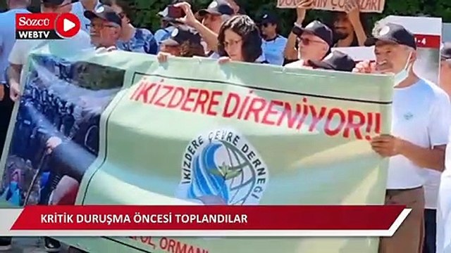 İkizdere'de kritik duruşma öncesi protesto