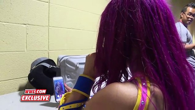Sasha Banks shares some FaceTime with Bayley after her big win - Raw Fallout, July 25, 2016