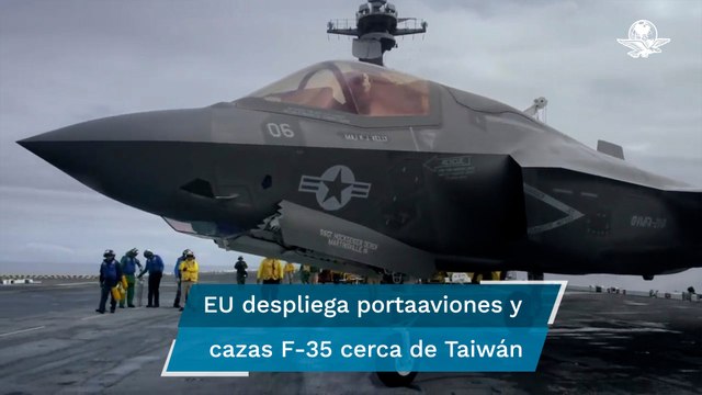 Cazabombarderos F-35 de EU opera cerca de Taiwán, a la par de la visita de Nancy Pelosi