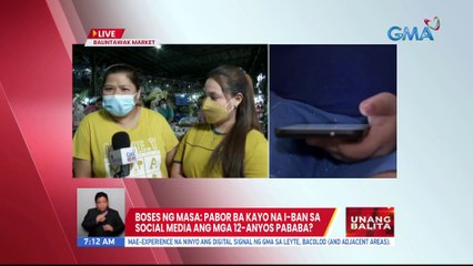 #BosesNgMasa: Pabor ba kayo na i-ban sa social media ang mga 12-anyos pababa? | UB
