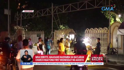 Mga deboto, maagang nagsimba sa Baclaran Church ngayong first Wednesday ng Agosto | UB