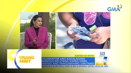 Kapuso sa Batas: Mga isyu sa pangungutang, ating alamin | Unang Hirit