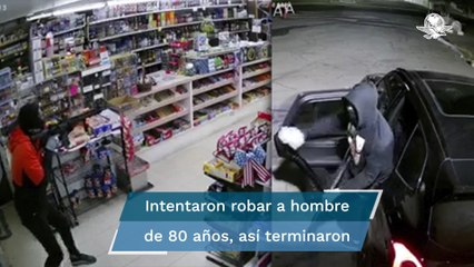 Hombre de 80 años dispara a ladrón que intentó asaltar su licorería