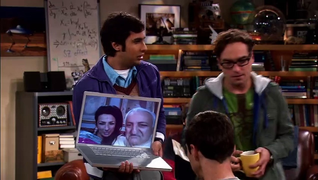 Guys meet Raj's parents - The Big Bang Theory