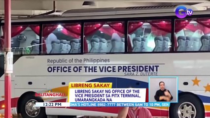 Libreng sakay ng Office of the Vice President sa PITX Terminal, umarangkada na | BT