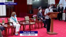 President Tsai lauds Nancy Pelosi’s visit to Taiwan, calls her a devoted friend