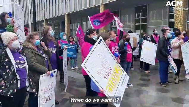 Nurses and midwives rally for better conditions in the ACT | August 3, 2022 | Canberra Times