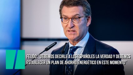 Feijóo habla sobre tener medidas de ahorro energético