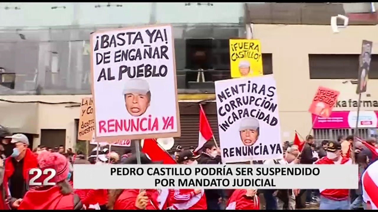 Presidente Pedro Castillo podría ser suspendido por mandato judicial, según constitucionalistas