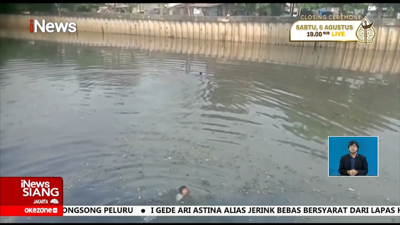 Razia, Petugas & PMKS Terlibat Kejar-Kejaran, Dua Jukir Nekat Terjun ke Sungai #iNewsSiang 03/08
