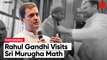 Congress Leader Rahul Gandhi Visits Sri Murugha Math In Chitradurga, Karnataka